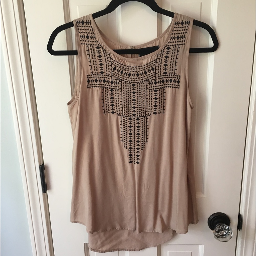 Brown fabrik top
